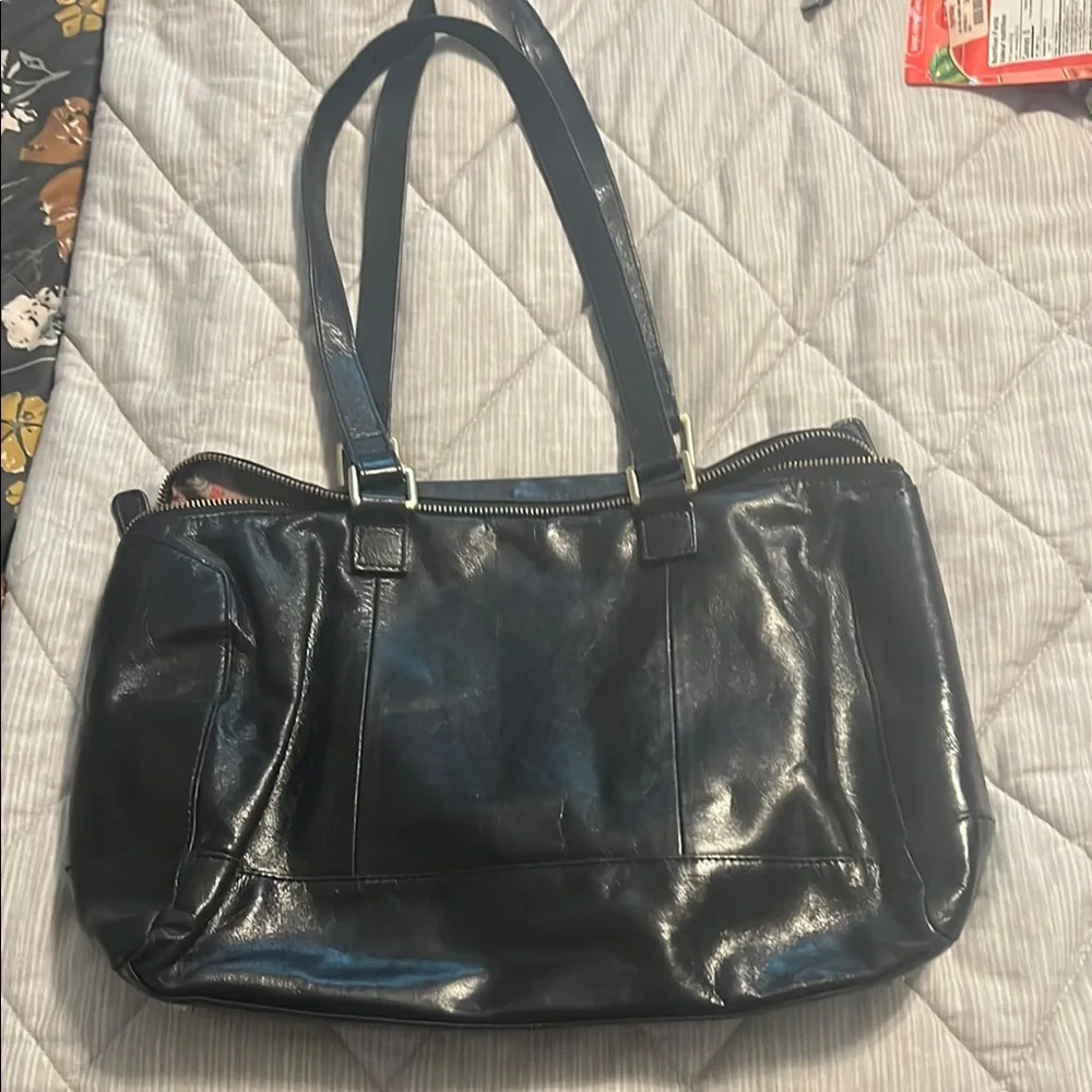 HOBO Black Leather Bag